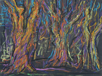 Oil painting on Arches paper