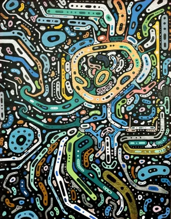 Captain in Thinking crylic on canvas