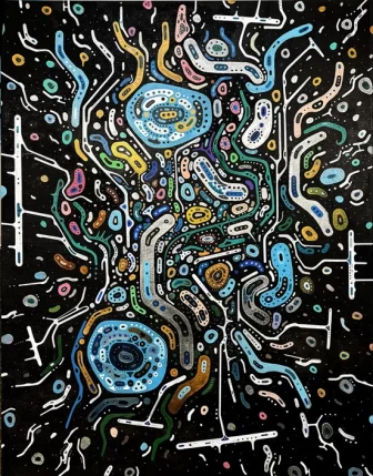 Gravitation crylic on canvas