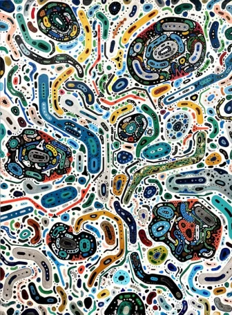 Busy galaxy crylic on canvas